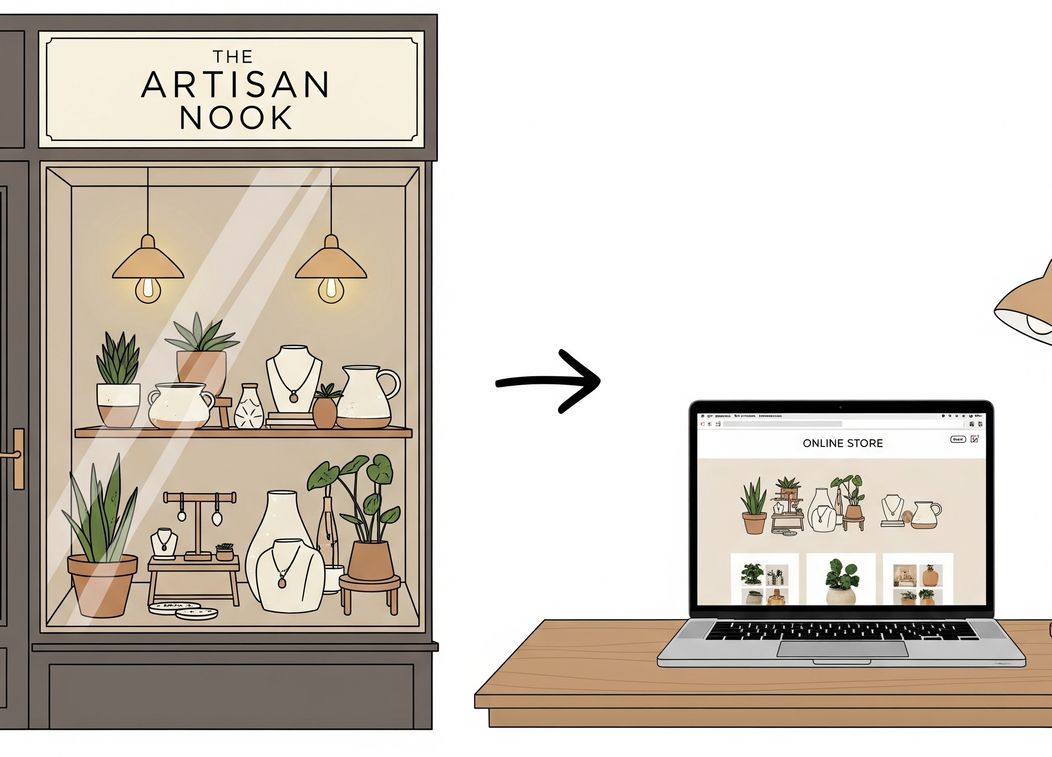 Guide pour créer une boutique en ligne pour les commerçants.