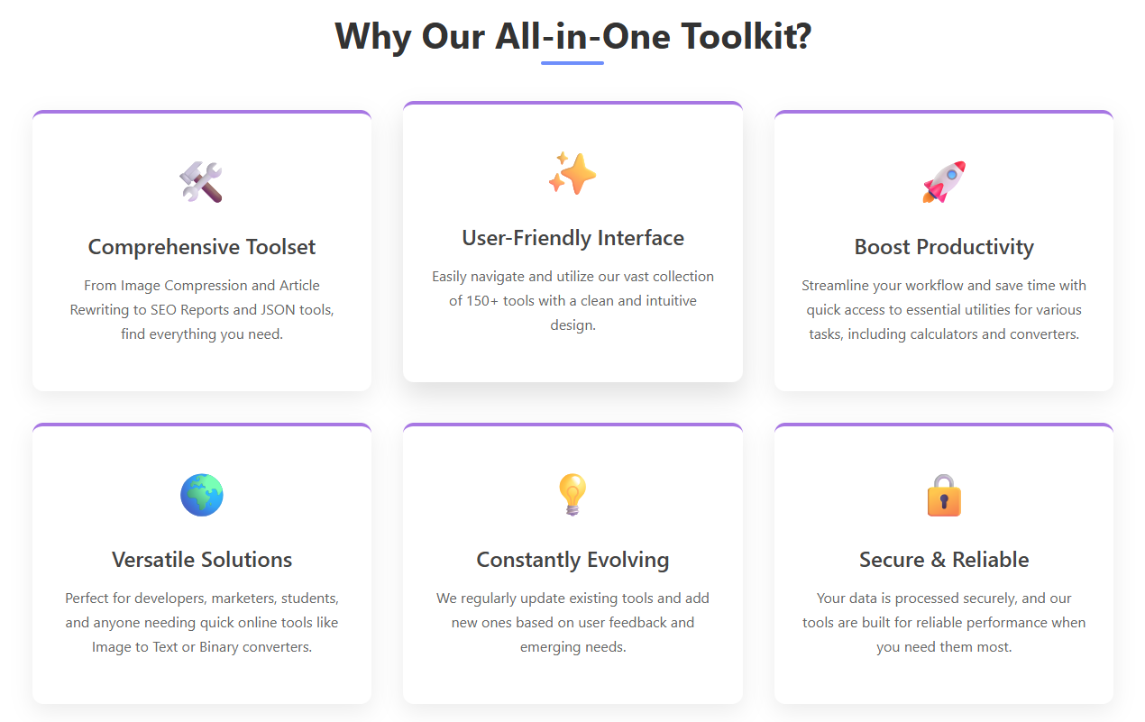 Admin Interface de Cyber Tools, notre plateforme d'outils en ligne.