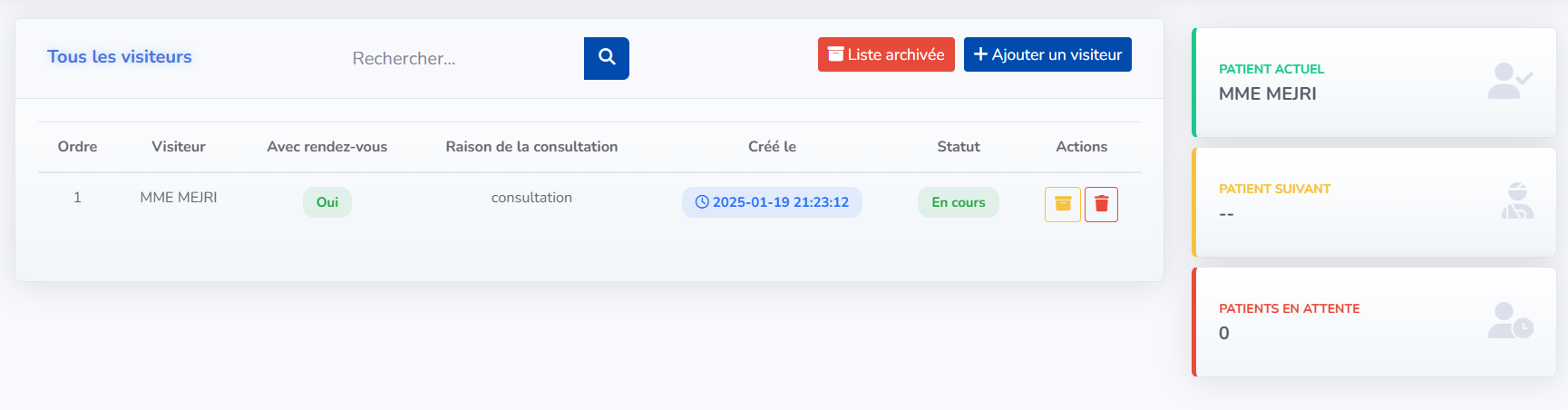 Gestion des dossiers patients dans le système de gestion médicale Doctoringo.