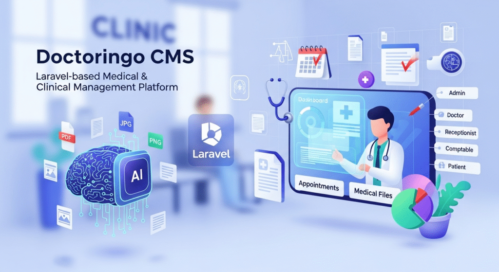 Image de Couverture de Doctoringo, notre système de gestion médicale pour cliniques.