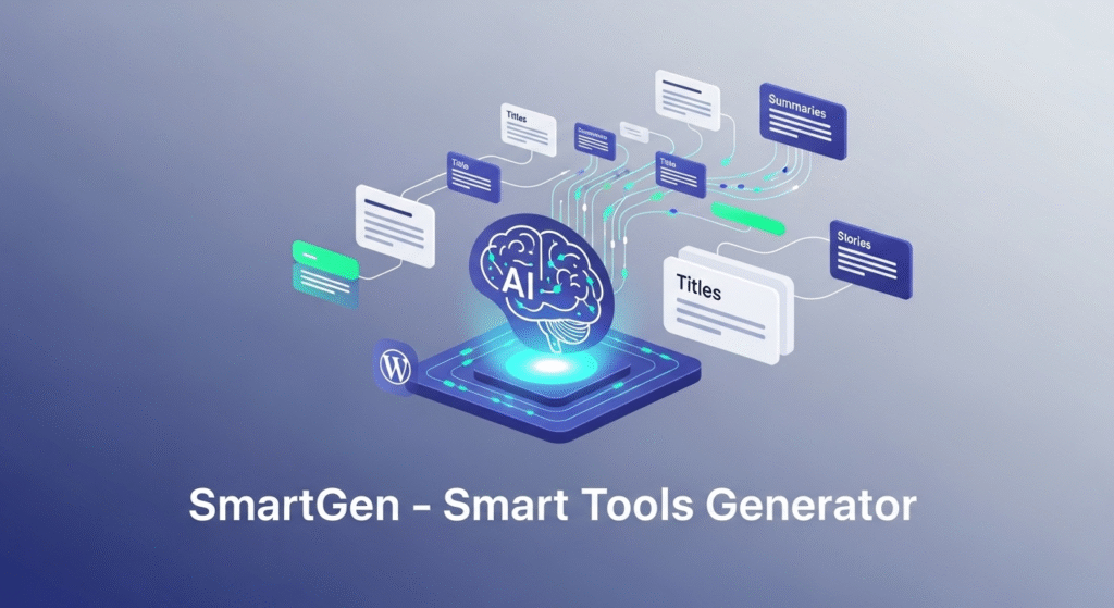 SmartGen - Générateur de contenu IA pour WordPress
