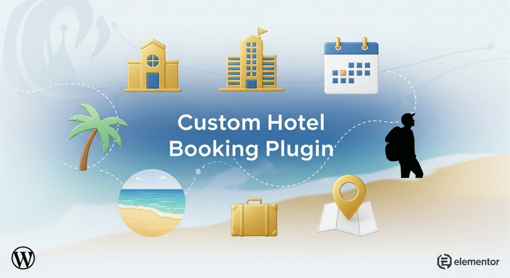 Image de couverture de notre plugin de réservation d'hôtel pour WordPress.