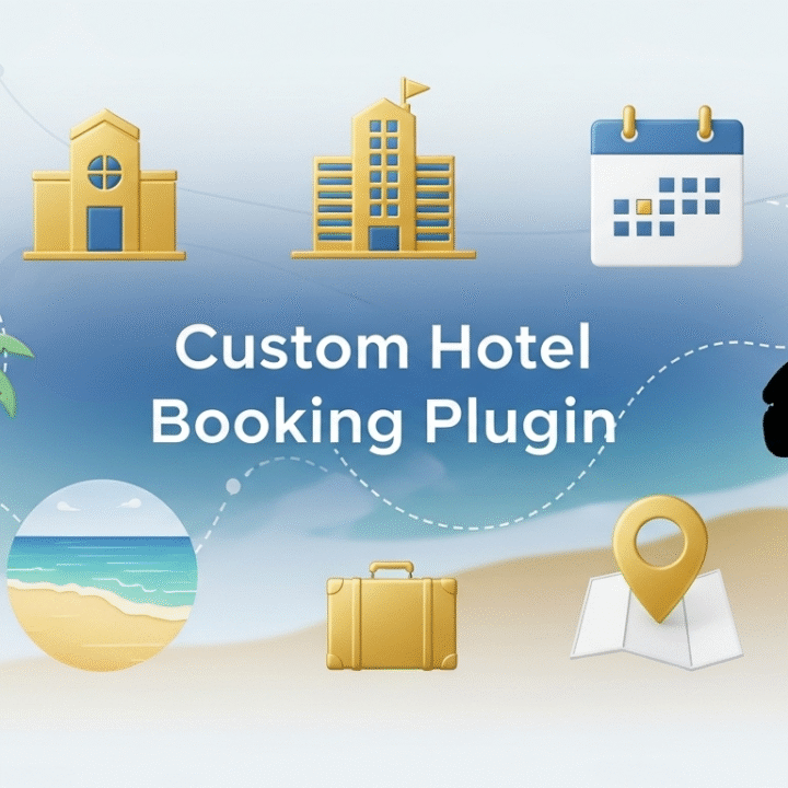 Image de couverture de notre plugin de réservation d'hôtel pour WordPress.
