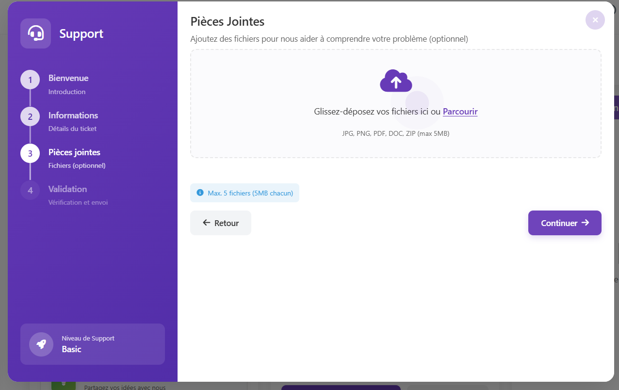 Tableau de bord de la plateforme helpdesk CodeIgniter montrant la liste des tickets