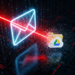 Illustration d'une attaque zero-click sur Gmail causant la suppression de données Google Drive via une faille IA.