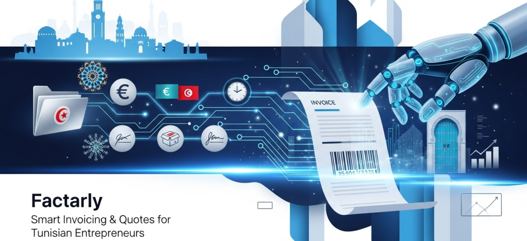 Image De présentation de Factarly, logiciel de facturation pour PME en Tunisie.