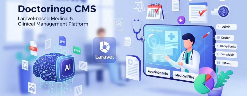 Image de Couverture de Doctoringo, notre système de gestion médicale pour cliniques.