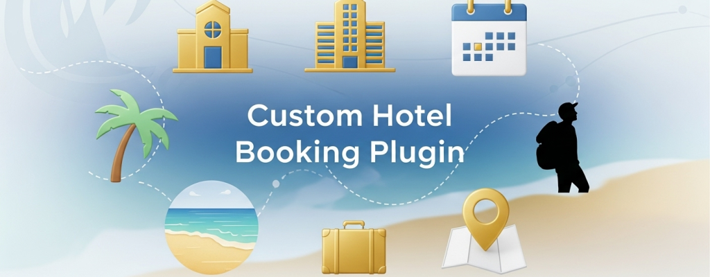 Image de couverture de notre plugin de réservation d'hôtel pour WordPress.